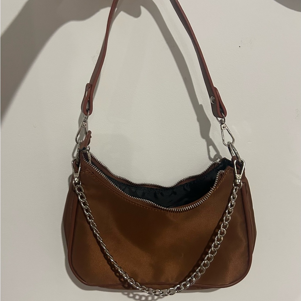 Brown Chain Strap Women's Bag